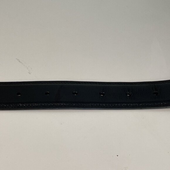 PERRY ELLIS Mens Reversible Belt Size Large 38 Brown Black Leather Silver Buckle - Picture 5 of 8